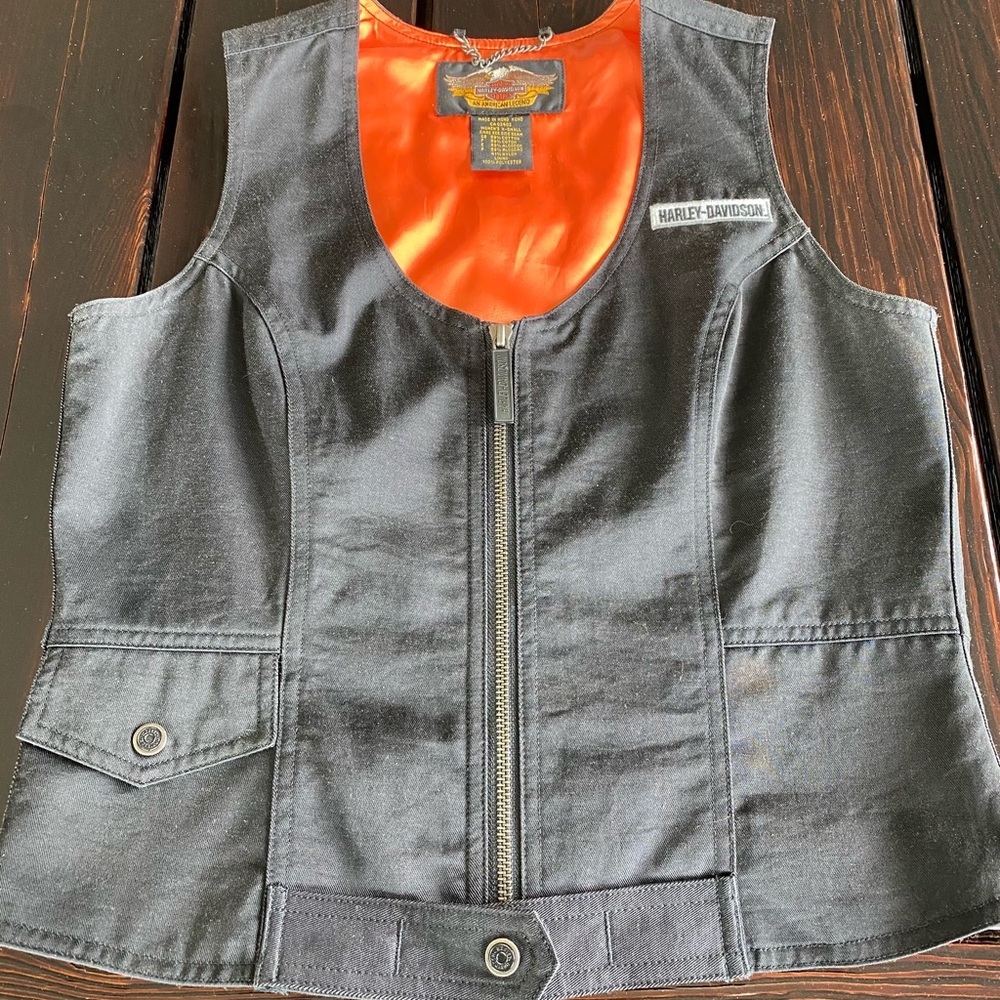 Harley Davidson women’s zip vest